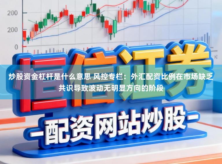 炒股资金杠杆是什么意思 风控专栏：外汇配资比例在市场缺乏共识导致波动无明显方向的阶段