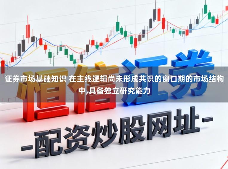 证券市场基础知识 在主线逻辑尚未形成共识的窗口期的市场结构中,具备独立研究能力